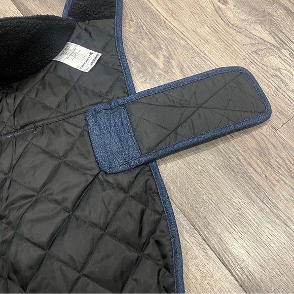 NEW Carhartt Blue Denim Insulated Dog Chore Coat Medium M Warmest Walking - Picture 5 of 13